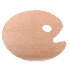 NWT Wooden Oval Professional Artist Palette